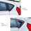 Car Rear Window Louvers Shutters Blinds Cover Trim 5