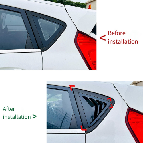 Car Rear Window Louvers Shutters Blinds Cover Trim 2