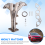 Stainless Race Manifold Header Exhaust with Gasket 8