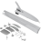 2Pcs Right Side Roof Top Decorative Hinge Cover Li 7