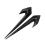 Carbon Fiber Car Side Wing Air Flow Cover Trim for 3