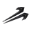 Carbon Fiber Car Side Wing Air Flow Cover Trim for 1