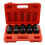 12 Point Axle Hub Nut Deep Impact Socket Set 1/2in 1