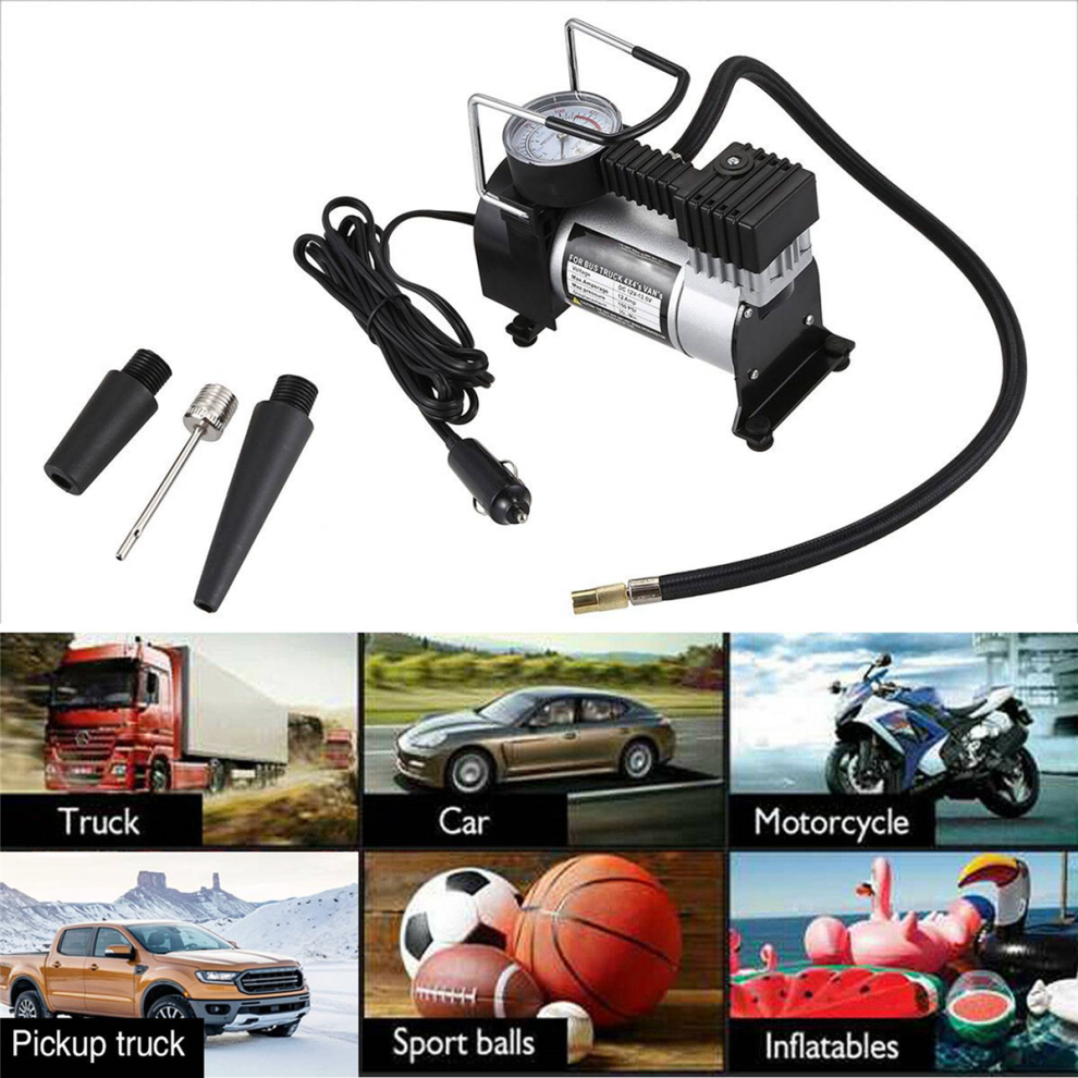 Heavy Duty 12V Car Air Compressor 100Psi Portable 4853835457107