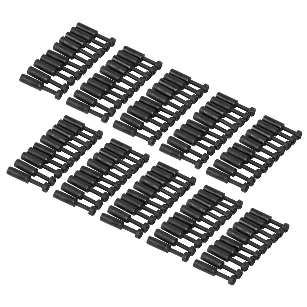 100Pcs 1/4Pp Plastic Pneumatic End Plugs, Push-In Fittings, 0.1-1.0Mpa 9411333531283