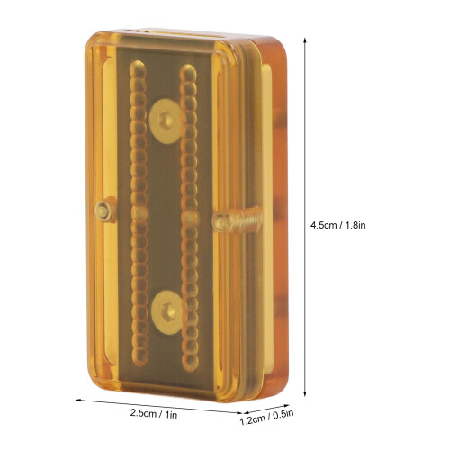 Amber PEI Slider Toy 2,5x4,5x1,2 cm Nero PTFE 1