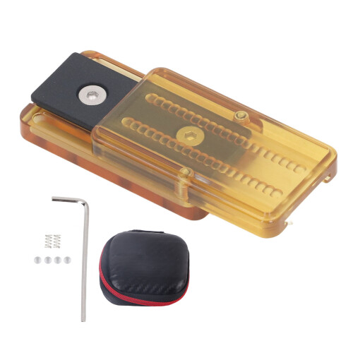 Amber PEI Slider Toy 2,5x4,5x1,2 cm Nero PTFE 2