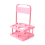 4 Holes Foldable Plastic Beverage Carrier,Reusable 2