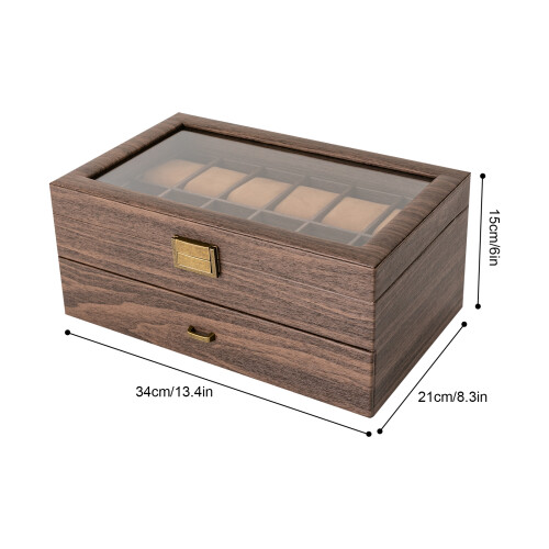 24 Compartmen Watch Box,Watch Case,Watch Holder Organizer 1