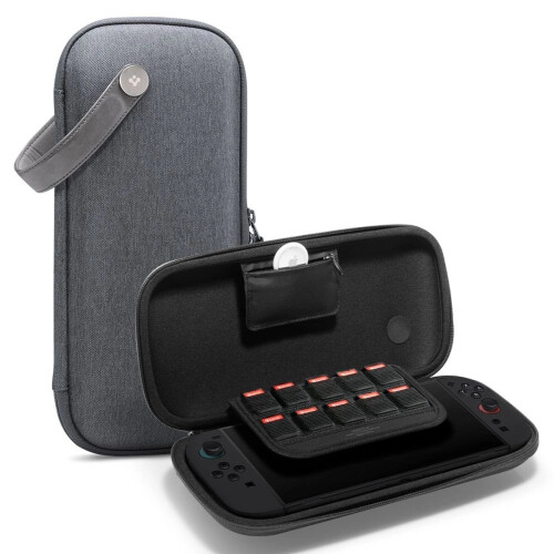 Nintendo Spigen Nintendo Switch 2 Carrying Case Klasden Pouch Charcoal Gray 1