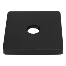 Square Shower Arm Cover Plate, Universal Stainless Steel Flange, Black