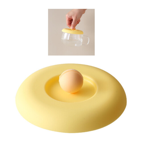 Coperchio in silicone per tazza rotonda, a prova di perdite