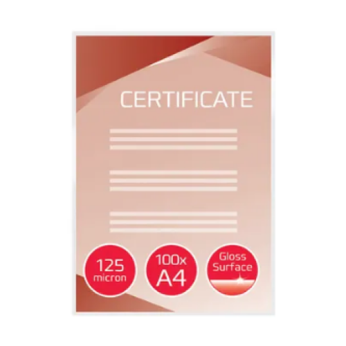 GBC Document Laminating Pouch Gloss A4 250 Micron (Pack of 100)