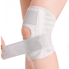 (L Links) Knieorthese Mit Seitenstabilisatoren Lindert Meniskusriss Knieschmerzen Acl Mcl Arthritis, Gelenkschmerzlinderung, Atmungsaktive V