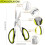 Kitchen Poultry Shears, 6 in 1 Kitchen Scissors 2cr13 Heavy Duty 5