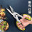 Kitchen Poultry Shears, 6 in 1 Kitchen Scissors 2cr13 Heavy Duty 7
