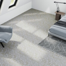 (30pcs) Light Mottled Marble Self-adhesive Flooring Tiles