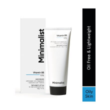 MINIMALIST Vitamin B5 Gel Face Moisturizer For Oily & Acne Prone Skin 50g | Fast Absorbing Lightweight Winter Cream For Women & Men | Oil-Free
