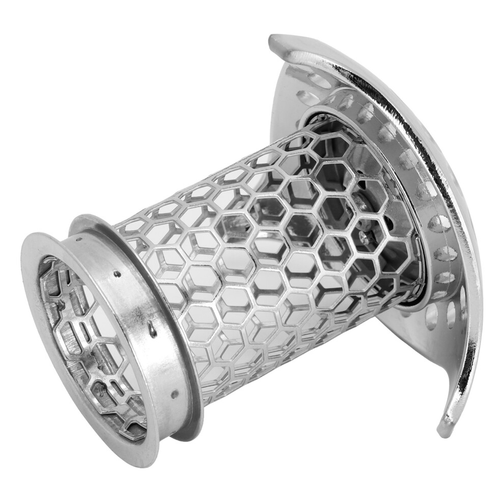 304 Stainless Steel Sink Drain Strainer Anti-Clog Hair Catcher (L) 8471333543397