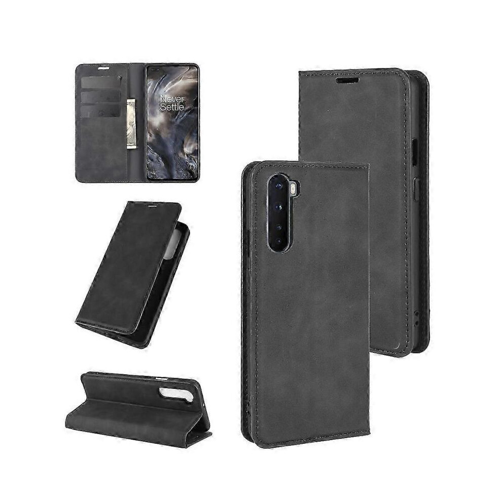 Oneplus Nord Magnetic Leather Tpu Case - Premium Protective Cover For Oneplus Nord