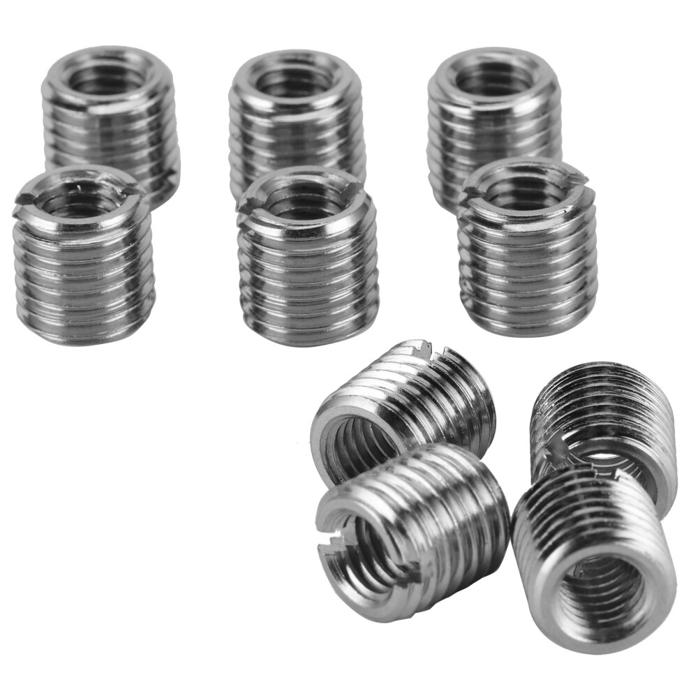 10Pcs Stainless Steel Thread Repair Nut Set M8 X 1.25 M12 X 1.5 Coils 7661333544963