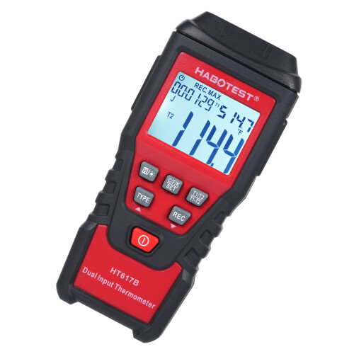 HT617B Termometro digitale a 2 canali 133x60x32mm