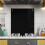 BELOFAY 6mm Black Tempered Glass Splashback 4