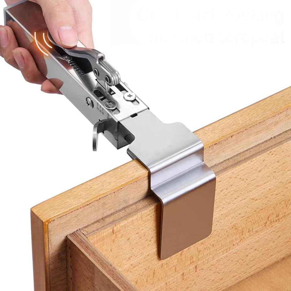 Adjustable Stainless Steel Drawer Clamp 21-50Mm For Cabinet & Desk Installation 7691333546292