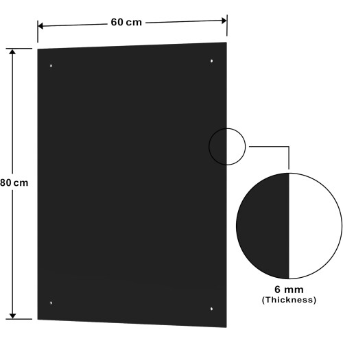BELOFAY 6mm Black Tempered Glass Splashback 2
