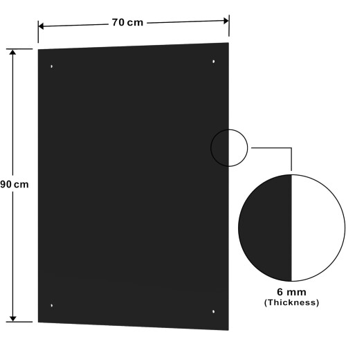 BELOFAY 6mm Black Tempered Glass Splashback 2