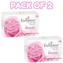 (PACK OF 2) Enchanteur Romantic Perfumed Beauty Soap Luxurious Floral Scent & Gentle Cleansing Bar for Soft, Smooth, Radiant Skin