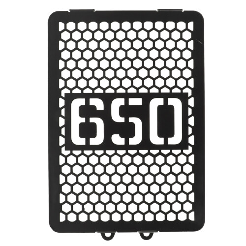 Scudo radiatore in alluminio nero per Interceptor 650 1