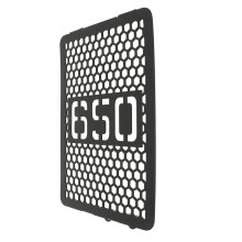 Scudo radiatore in alluminio nero per Interceptor 650
