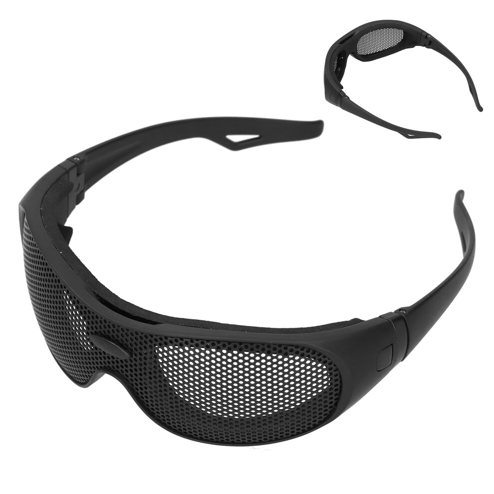 Uk Steel Mesh Protective Goggles Impact Resistant Safety Glasses Military Fans 9341333548663