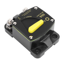 Disyuntor de 50 A 6x9x4.2 cm 12V-48V CC Negro