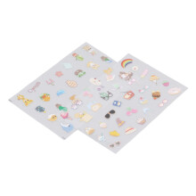 2 piezas de pegatinas autoadhesivas de PVC coloridas con dibujos animados