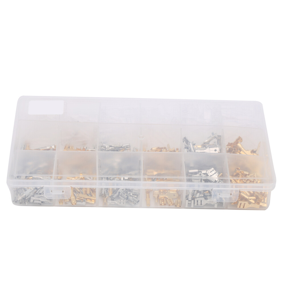 540Pcs Wire Connectors Kit Spade Terminals Set 2.8/4.8/6.3Mm 9301333553517