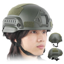 Lightweight Green ABS Military Helmet for CS Outdoor Wargames and Protection