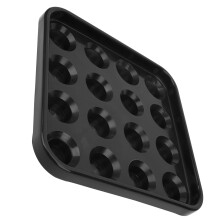 16 Holes Pool Snooker Billiard Ball Holder Tray Billiards Accessories Black