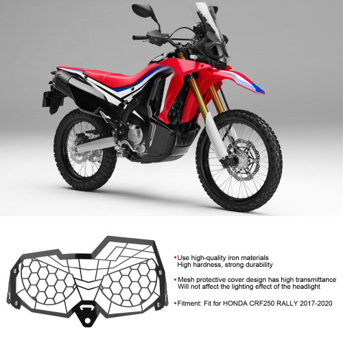 Scheinwerfergitterschutz für HONDA CRF250 RALLY, schusssicherer Stahlabdeckung 2