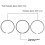 Piston Ring Set for 190F Gasoline Engine 407CC 414CC 420CC 16HP 5