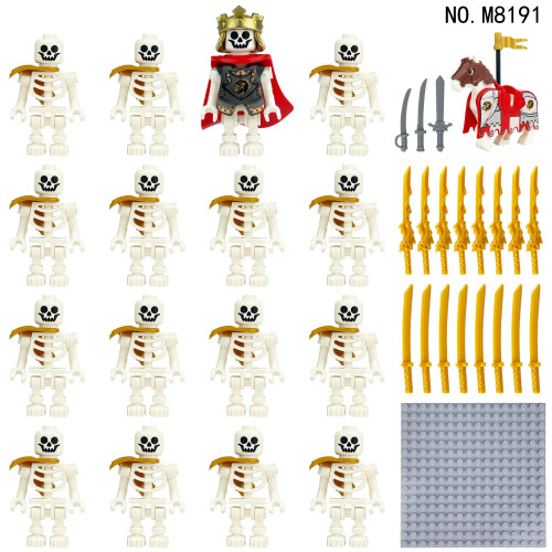 16pcs The Ancient Skull Legion Minifigure Kid Toy Gift