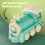 Ballon flottant soufflant petit train vert ABS 3xAA 3