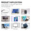 Air Remote Mouse Schwarz Kompakt 300mAh BT 5.0 5