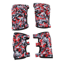 Conjunto de rodilleras y coderas para niños Rojo Talla única Transpirable