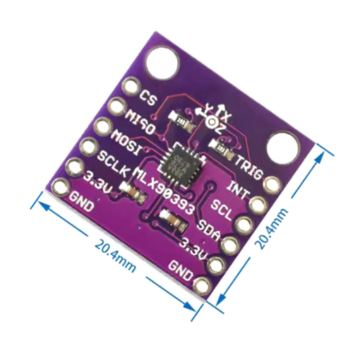 MLX90393 3D Digital Hall Sensors Position of the Rotational Angular Displacement Sensor Board Contactless 2