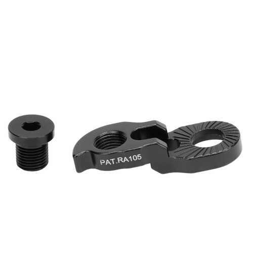 Extensor de gancho trasero de aluminio, colgante de cola negro 1