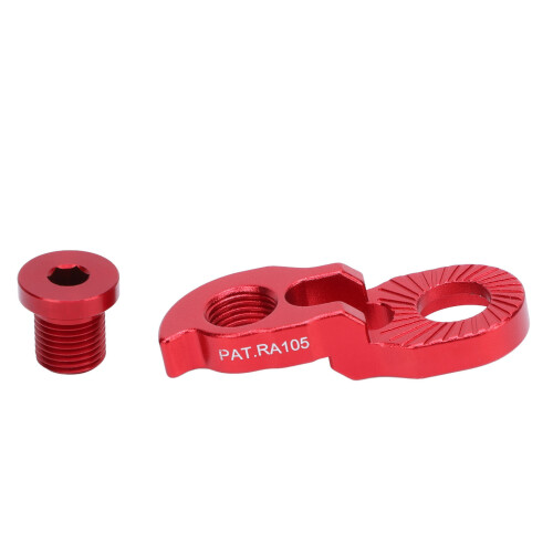 Prolongateur de crochet arrière en alliage d'aluminium, support de queue rouge 1