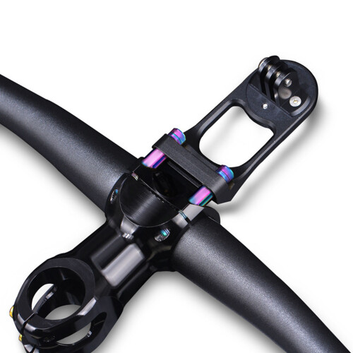 Supporto per ciclocomputer da bici in lega di titanio, multicolore, universale 2