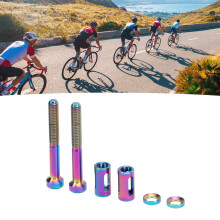 Buntes Titanlegierungs-Fahrradcomputer-Montageset